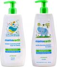 MamaEarth Deeply Nourishing Body Wash for Babies 400ml + Gentle Cleansing Shampoo 400ml  (White)