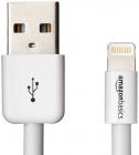 AmazonBasics Apple Certified Lightning to USB Cable - 3 feet (0.9 meters) - White