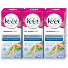 Veet Silk and Fresh Hair Removal Cream, Sensitive Skin - 50g Pack of 3