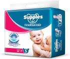 Supples Baby Pants Diapers, Small, 78 Count