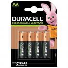 Duracell Rechargeable AA 2500mAh Batteries, Pack of 4