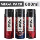 Wild Stone Ultra Sensual , Red & legend (200 ml Each) Deodorant Spray - For Men  (600 ml, Pack of 3)