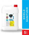 Shield Instant (5 Litre) Contains 75% Alcohol - Kills 99.99% Viruses, Bacteria & Germs. Premium 5 Liter Refill Pack (Citrus Fresh) " Hand Sanitizer Can  (5 L)