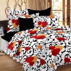 Story@Home Candy 120 TC Cotton Double Bedsheet with 2 Pillow Covers - Floral