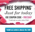 Free shipping on all orders above Rs. 100