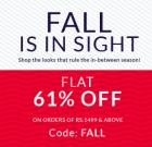 Flat 61% off on all products on Rs. 1499 & above