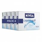 Nivea Creme Soft creme Soap ,125gm (Pack of 4)