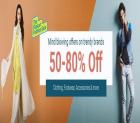 Fashion Sale 50% - 80% Off + Extra 10% With HDFC Bank