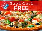 Buy 1 Get 1 Free + 20% Cashback Dominos Pizza Bogo