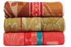 Casa Basics 400 GSM Set Of 3 Jacquard Large Bath Towels 68 X 137 cms