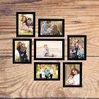 AG Crafts™ Collage Photo Frames, Set of 7,Wall Hanging (6 pcs - 4x6 inch, 1 pcs - 5x7 inch) (Black)