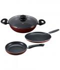 Prestige Omega Deluxe Cookware Set - 3 Pcs + 1 Lid