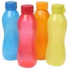 Ratan Plastics All Fresh Bottle, 1 Litre, Set of 4, Multicolour