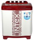 Intex WMS80TG Semi-automatic Top-loading Washing Machine (8 Kg, White and Maroon)