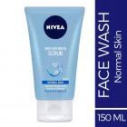 NIVEA Face Wash, Skin Refining Scrub With Vitamin E & Hydra HQ, 150ml