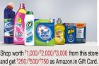 Buy Household Supplies worth Rs. 1000/ 2000 /3000 & get 25% cashback