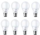 Wipro 7 W Standard B22 LED Bulb  (White, Pack of 8)