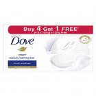 Dove Cream Beauty Bar - Soft, Smooth, Moisturised Skin, 125 g (Buy 4 Get 1 Free)