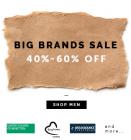 BIG BRAND SALE - 40% - 60% Off on UCB, Being Human, Breakbounce & More