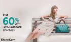 Diana Korr Handbags Flat 60% Off+ Flat 35% Cashback