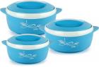 Cello Sapphire Pack of 3 Thermoware Casserole Set  (500 ml, 1000 ml, 1500 ml)