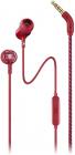 JBL LIVE100 in-Ear Headphones with in-Line Microphone and Remote (Red)