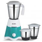 Baltra Promo (550 Watt) Mixer Grinder with 3 Stainless Steel Jars - Turquoise Green & White