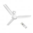 Lifelong Efficiente 1200 mm BLDC Motor With Remote 3 Blade Ceiling Fan (White, Pack of 1) | 2 Years Warranty