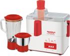 Maharaja Whiteline JMG Royal Happiness JX-118 450-Watt Juicer Mixer Grinder (Red/White)