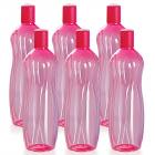 Cello Sipwell PET Bottle Set, 1 Litre, Set of 6, Pink