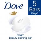 Dove Cream Beauty Bathing Bar, 100g (Buy 4 Get 1 Free)