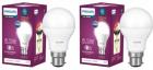 PHILIPS 8.5 W Round B22 LED Bulb  (White, Pack of 2)