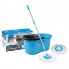 Primeway Pw266Me Double Driver 360 Rotating Magic Mop and Bucket with 2 Microfiber Mop Heads