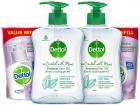 Dettol Tulsi Hand wash Refill and Pump 200ml+175ml, Pack of 2 (co-Created with Moms)