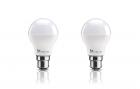 Syska Base B22 8-Watt LED Bulb (Pack of 2, Cool Day Light)