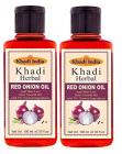 Khadi Herbal Red Onion Hair oil for hair Growth & Controls Hair Fall - 100ml (Pack for 2)