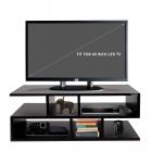 Klaxon Wooden TV Unit (Matte Finish, Black)