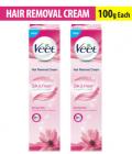 Veet Hair Removal Cream-Normal Skin - 100 g (Pack of 2)