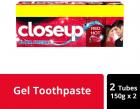 Closeup Ever Fresh Red Hot Gel Toothpaste - 150 g (Pack of 2, Saver Pack)