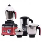 Wonderchef Sumo Mixer Grinder 1000W With 4 Stainless Steel Jars And Anti-Rust Stainless Steel Blades, Ergonomic Handles, 5 Years Warranty On Motor, Red And Black