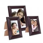 Amazon Brand - Solimo Collage Photo Frames, Set of 3, Tabletop (2 pcs - 5x7 inch, 1 pc - 8x10 inch), Rosewood Color