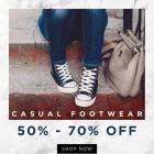 Womens Casual Footwear 50% - 70% Off  + Extra Rs 100 Off