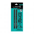 Lakme Eyeconic Kajal Twin Pack, Black, 0.35g with 0.35g