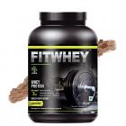 FITWHEY Satva Whey Protein Powder Supplement-Chocolate with Added Glutamine and Lysine, Minerals and Vitamins Sugar-free for Men and Women (60-70 Servings), 2 Kg