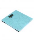 Accu-Rate Glass Digital Weighing Scale (Aqua Blue w Silver Leaf)