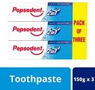 Pepsodent 2 in 1 Cavity Protection - 150 g (Pack of 3)