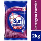 Surf Excel Matic Front Load Detergent Washing Powder, Specially Designed For Tough Stain Removal In Front Load Machines, 2Kg