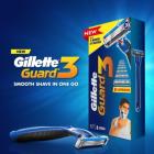 Gillette Guard 3 Shaving Combo (1 Razor + 8 Cartridges)  (Pack of 9)