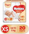 Huggies Ultra Soft Pants Diapers, XS (Pack of 20)