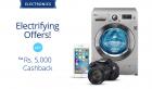 Upto 37% Off + Extra Rs 5000 Cashback On Electronics